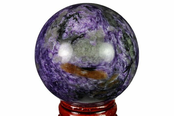 Polished Purple Charoite Sphere - Siberia #163935